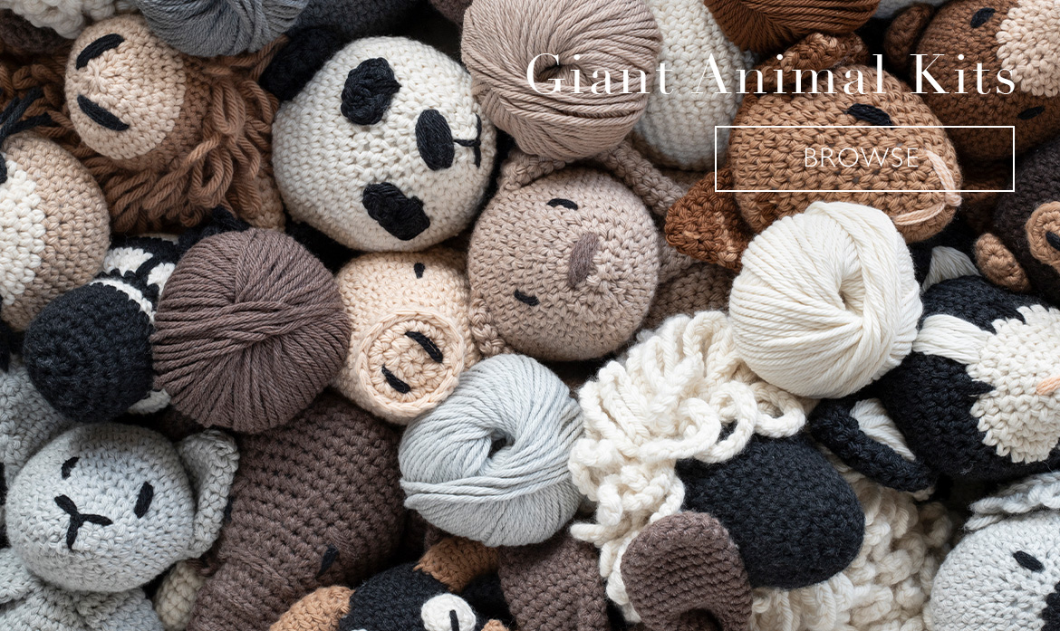 Giant chunky toft edwards menagerie animal crochet kits